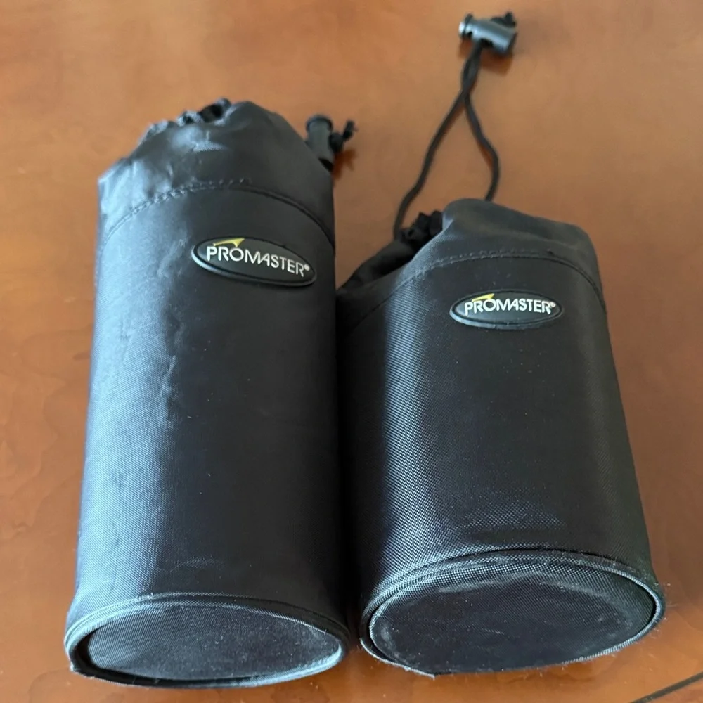 Promaster Black Drawstring 2 pouch for camera lens